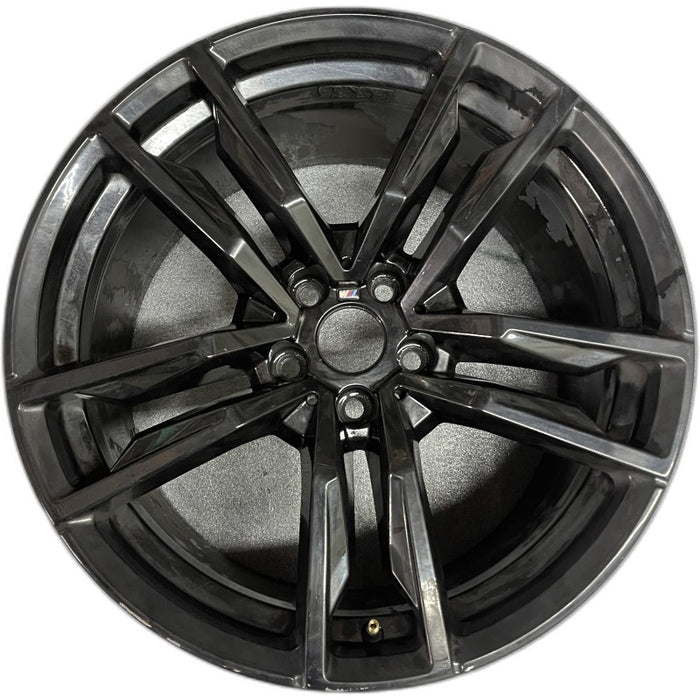 19" BMW Z4 19 19x10 5 spoke V spoke dimple inside spoke w/o machined face Original OEM Wheel Rim