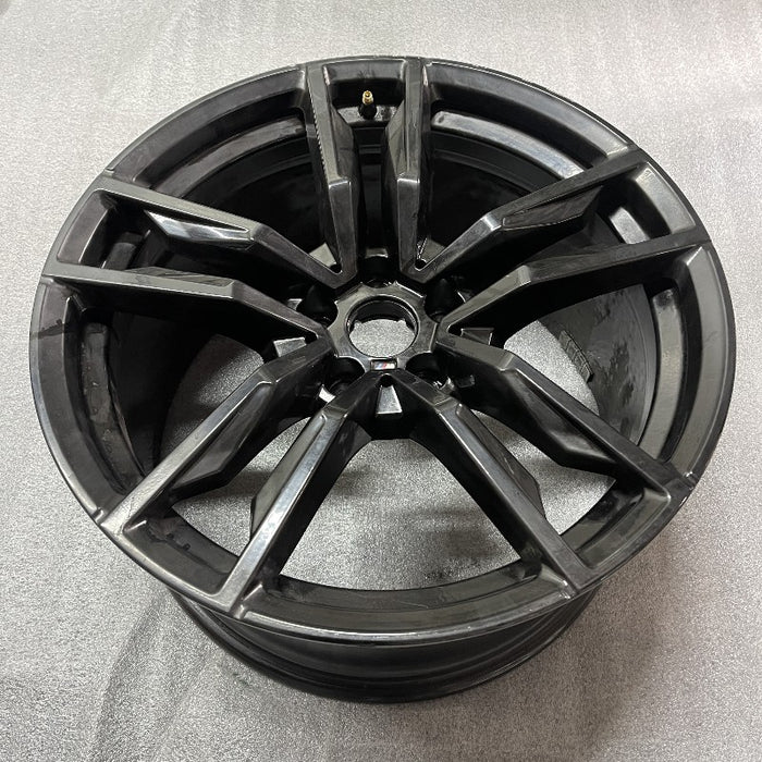 19" BMW Z4 19 19x10 5 spoke V spoke dimple inside spoke w/o machined face Original OEM Wheel Rim