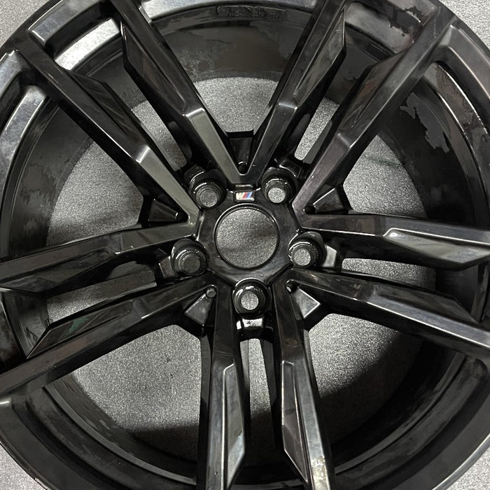 19" BMW Z4 19 19x10 5 spoke V spoke dimple inside spoke w/o machined face Original OEM Wheel Rim