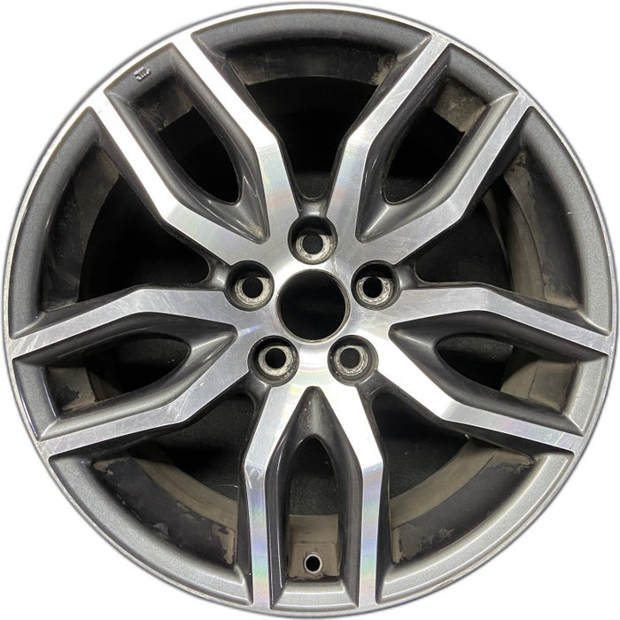 18" SCION TC 14-16 18x7.5 alloy 5 double spoke silver charcoal inlay Original OEM Wheel Rim