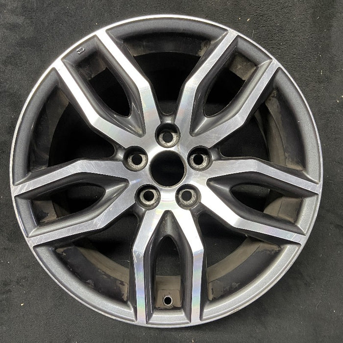 18" SCION TC 14-16 18x7.5 alloy 5 double spoke silver charcoal inlay Original OEM Wheel Rim