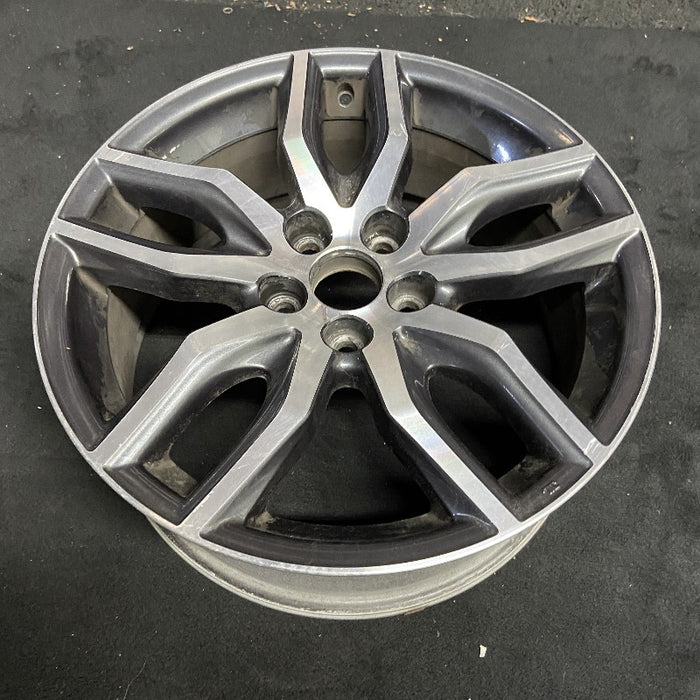 18" SCION TC 14-16 18x7.5 alloy 5 double spoke silver charcoal inlay Original OEM Wheel Rim