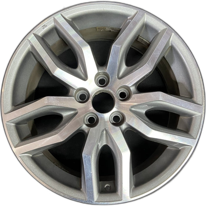 18" SCION TC 14-16 18x7.5 alloy 5 double spoke silver charcoal inlay Original OEM Wheel Rim