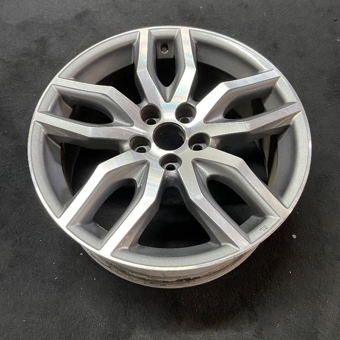 18" SCION TC 14-16 18x7.5 alloy 5 double spoke silver charcoal inlay Original OEM Wheel Rim