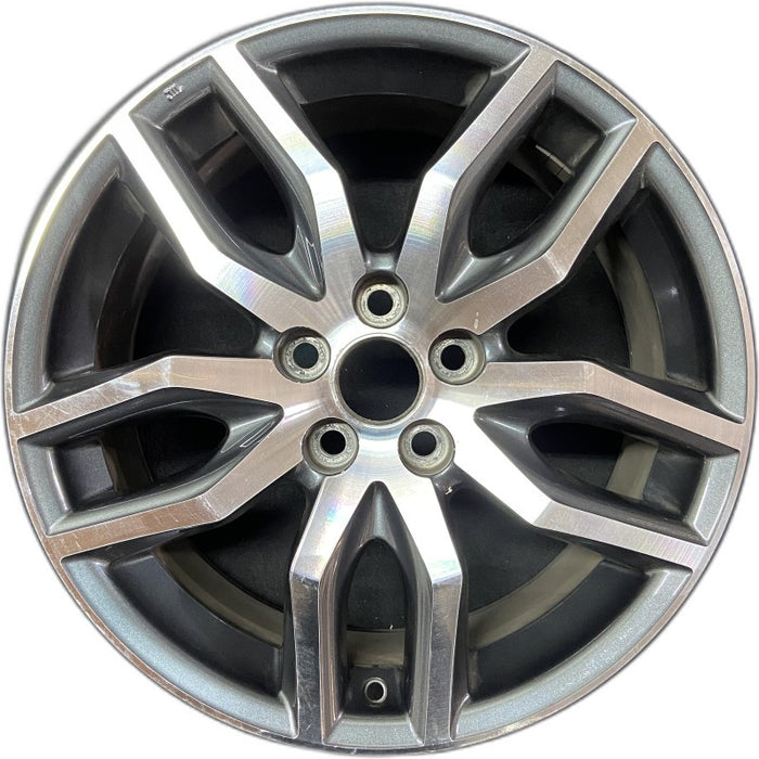 18" SCION TC 14-16 18x7.5 alloy 5 double spoke silver charcoal inlay Original OEM Wheel Rim