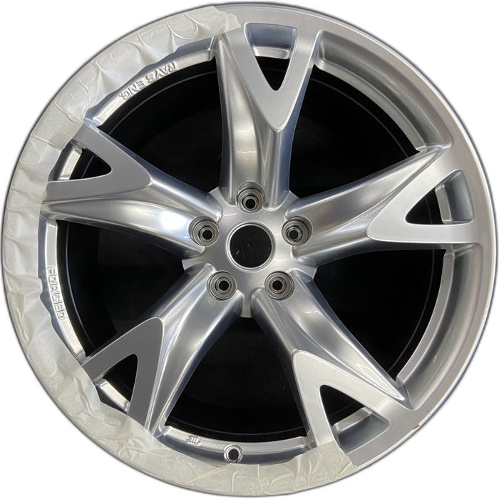 19" 370Z 09 Cpe 19x10 alloy rear 5 spoke Original OEM Wheel Rim