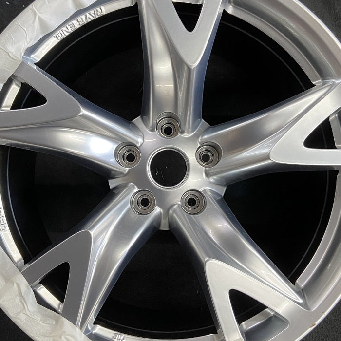 19" 370Z 09 Cpe 19x10 alloy rear 5 spoke Original OEM Wheel Rim