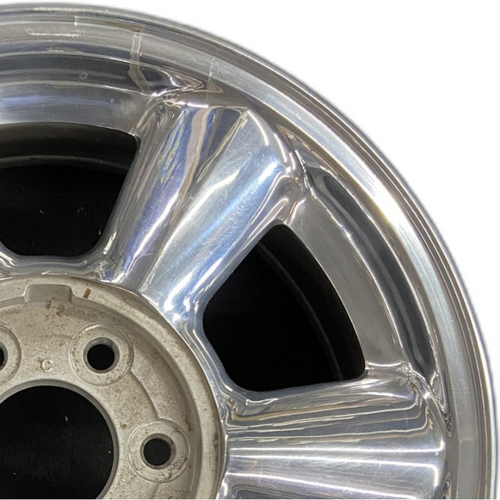 17" ENVOY 02-03 17x7 aluminum polished opt N80 Original OEM Wheel Rim