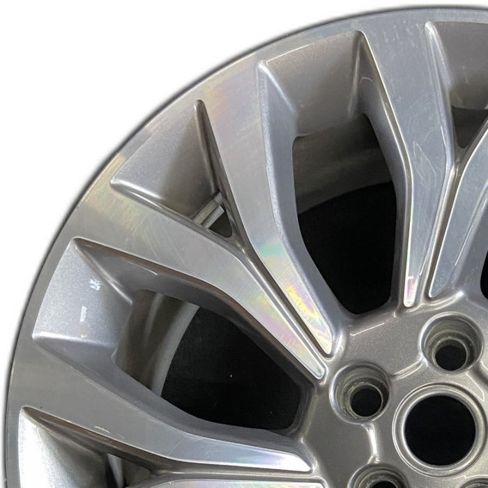 21" RANGE ROVER 18 21x9.5 alloy 7 Y spoke slanted machined face gray accents Original OEM Wheel Rim