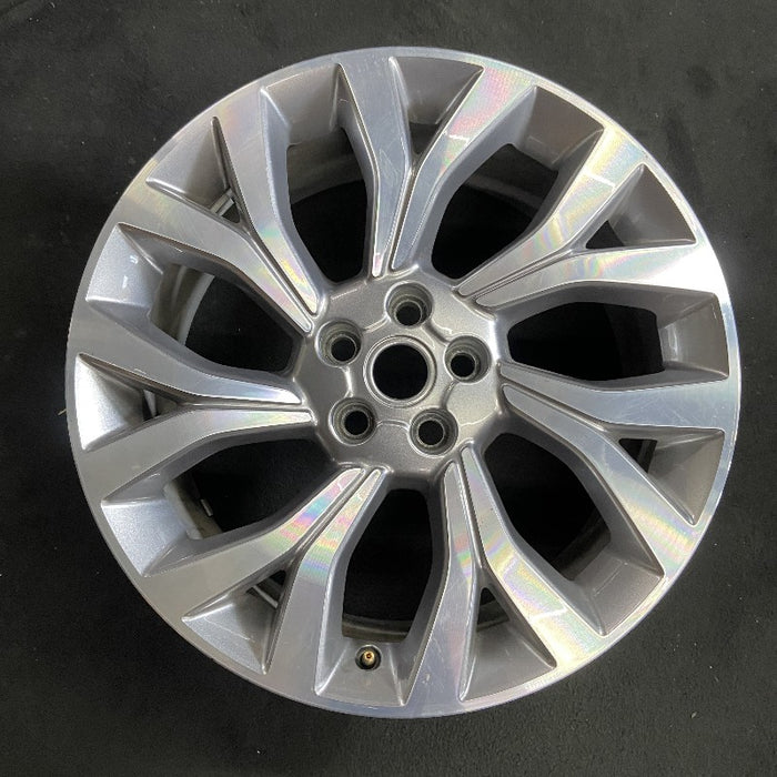 21" RANGE ROVER 18 21x9.5 alloy 7 Y spoke slanted machined face gray accents Original OEM Wheel Rim