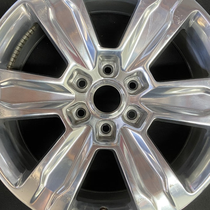 20" FORD F150 PICKUP 15-20 20x8.5 6 spoke polished indented spokes Original OEM Wheel Rim