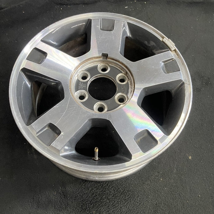 18" FORD F150 PICKUP 04 New Style 18x7.5 aluminum 5 spoke machined face indented ends dark argent pockets Original OEM Wheel Rim