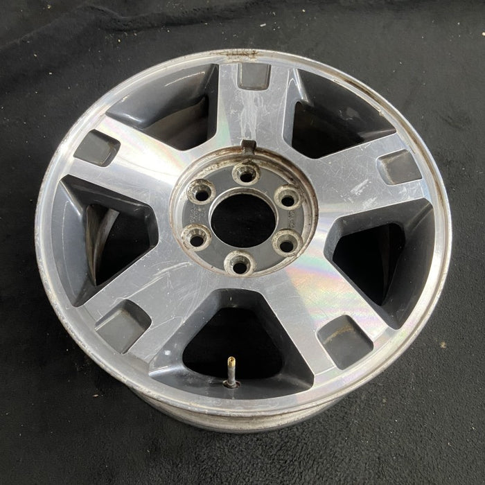 18" FORD F150 PICKUP 04 New Style 18x7.5 aluminum 5 spoke machined face indented ends dark argent pockets Original OEM Wheel Rim