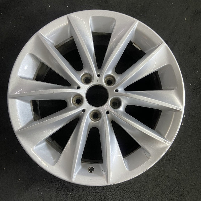 18" BMW X3 11-14 18x8 alloy 5 spoke V spoke design silver Original OEM Wheel Rim