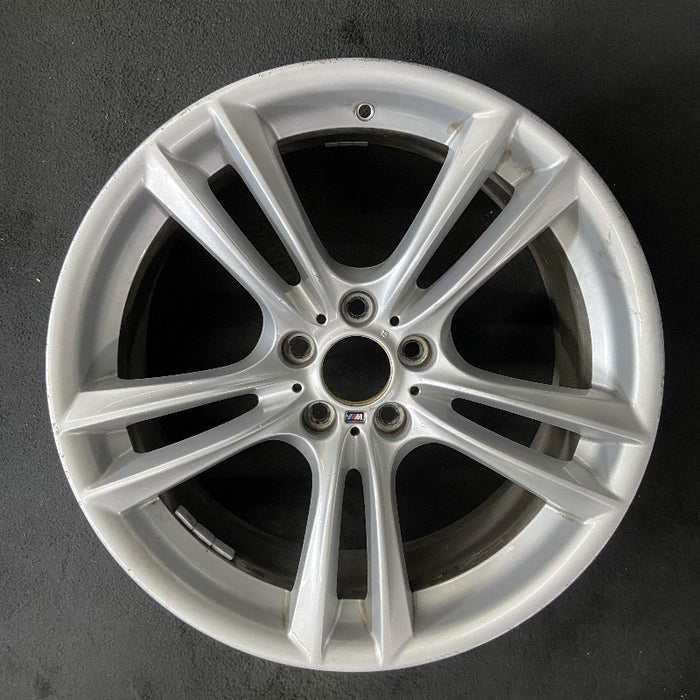 20" BMW 535i GT 10-17 20x8.5 alloy frt 10 spoke 5 double spoke peaked spoke edge Original OEM Wheel Rim