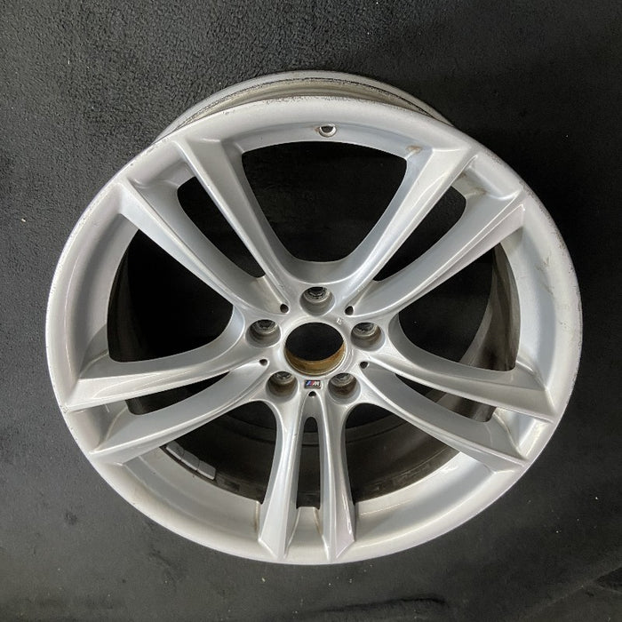 20" BMW 535i GT 10-17 20x8.5 alloy frt 10 spoke 5 double spoke peaked spoke edge Original OEM Wheel Rim