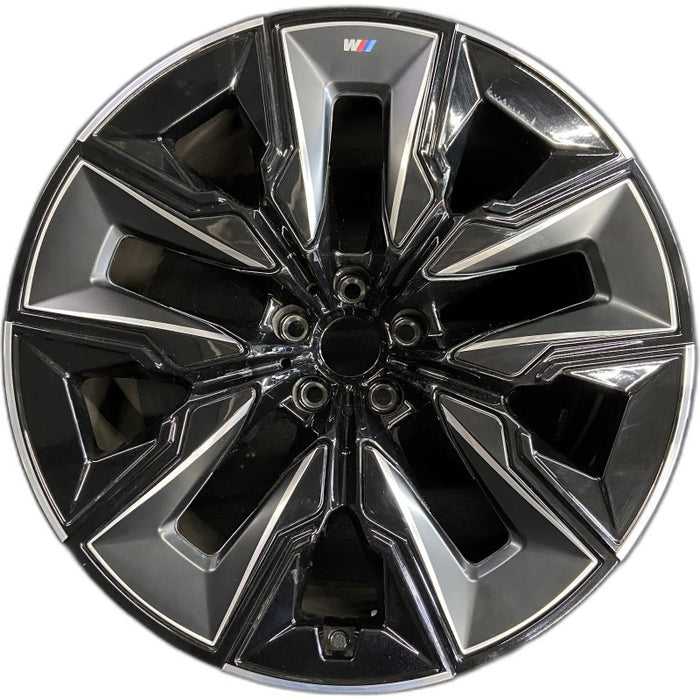 21" 750e 24 21x10.5 5 spoke V spoke silver with black inserts Original OEM Wheel Rim