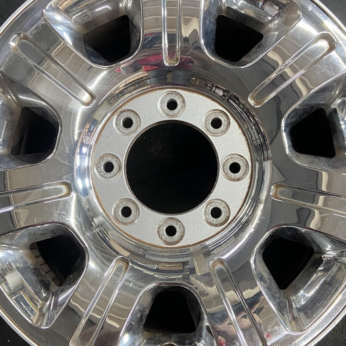 20" FORD F250SD PICKUP 12-16 20x8 aluminum TPMS 7 spoke indented chrome clad Original OEM Wheel Rim