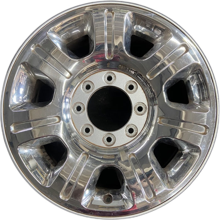 20" FORD F250SD PICKUP 12-16 20x8 aluminum TPMS 7 spoke indented chrome clad Original OEM Wheel Rim