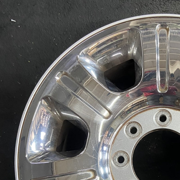 20" FORD F250SD PICKUP 12-16 20x8 aluminum TPMS 7 spoke indented chrome clad Original OEM Wheel Rim