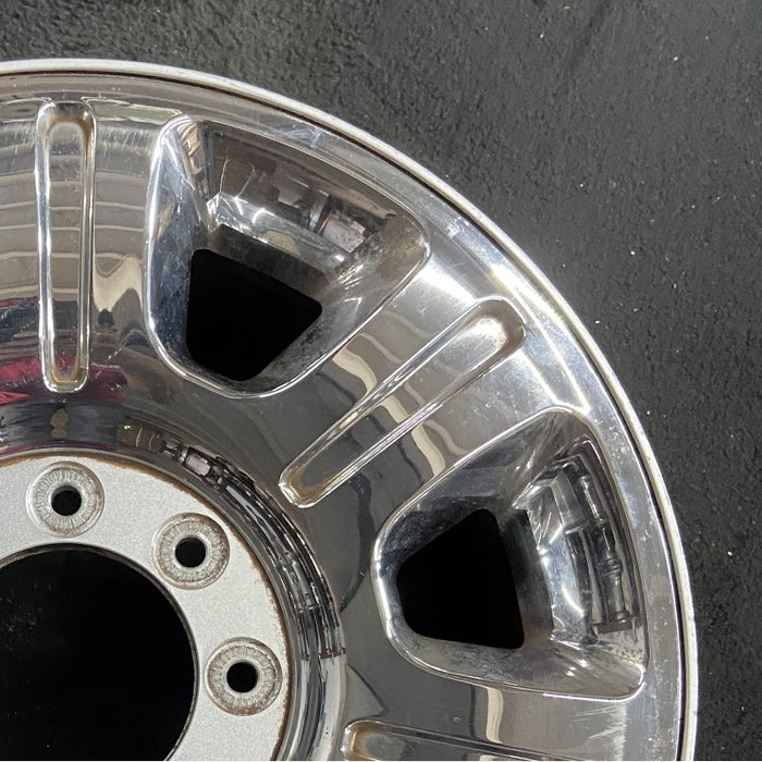 20" FORD F250SD PICKUP 12-16 20x8 aluminum TPMS 7 spoke indented chrome clad Original OEM Wheel Rim