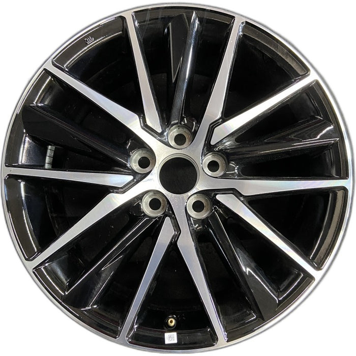 18" CAMRY 21-24 18x8 alloy 15 spoke machined black Original OEM Wheel Rim