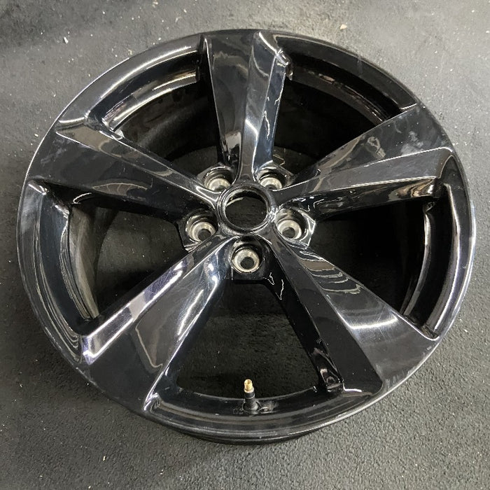 19" MUSTANG 20 19x8.5 aluminum 5 spoke black Original OEM Wheel Rim