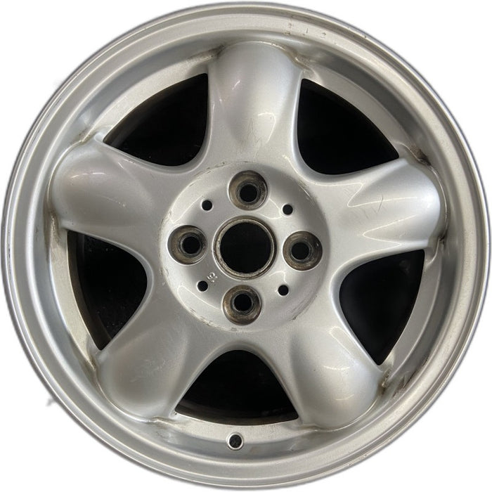 15" CLUBMAN 08-09 15x5.5 alloy 5 spoke raised in center of spoke silver Original OEM Wheel Rim