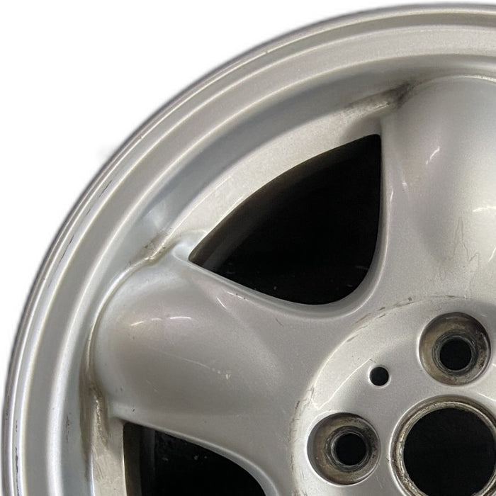 15" CLUBMAN 08-09 15x5.5 alloy 5 spoke raised in center of spoke silver Original OEM Wheel Rim