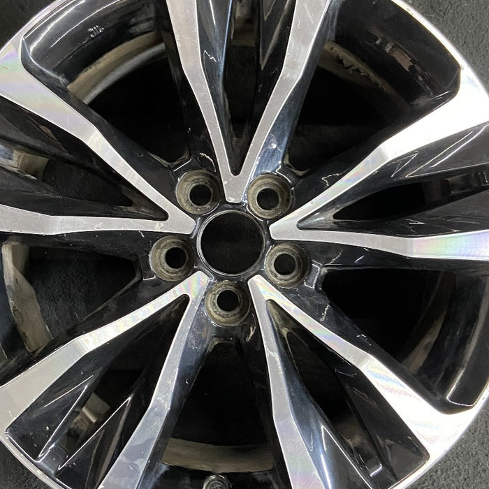 17" COROLLA 17 Sdn 17x7 alloy 10 spoke split spoke black accent Original OEM Wheel Rim