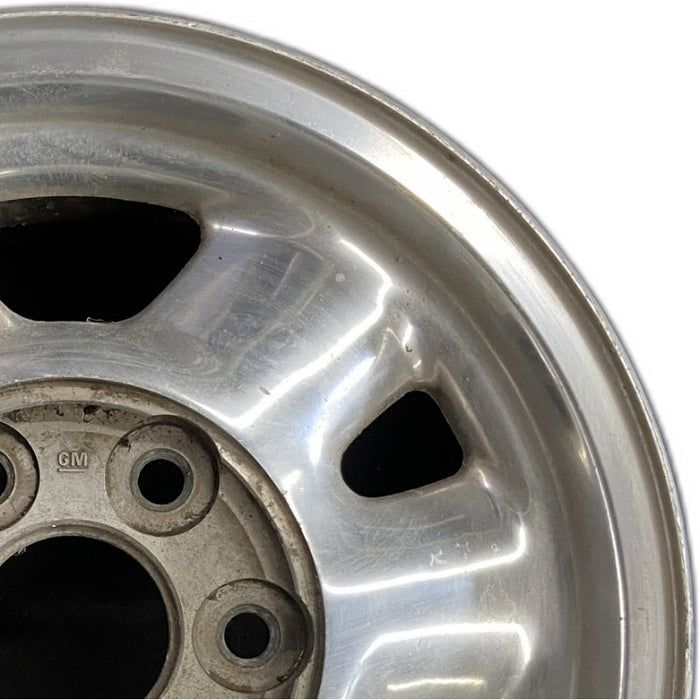 16" SIERRA 1500 PICKUP 99 16x7" aluminum 6 spoke rounded spokes polished opt QC3 Original OEM Wheel Rim