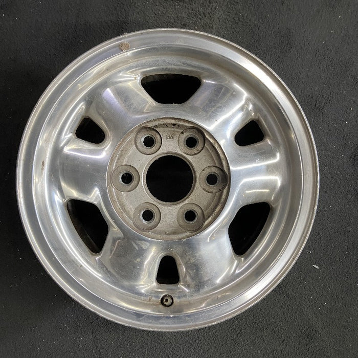 16" SIERRA 1500 PICKUP 99 16x7" aluminum 6 spoke rounded spokes polished opt QC3 Original OEM Wheel Rim