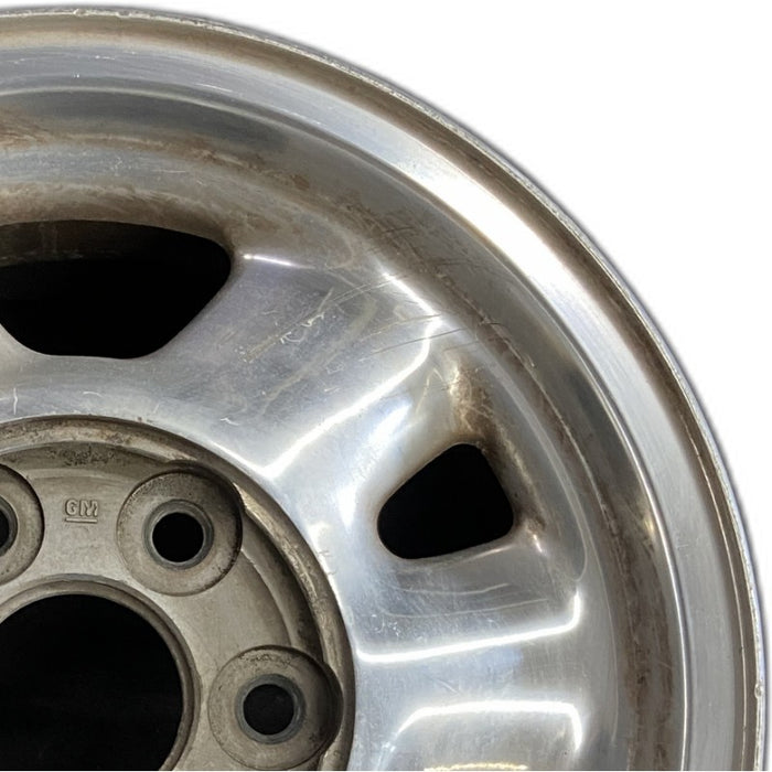 16" SIERRA 1500 PICKUP 99 16x7" aluminum 6 spoke rounded spokes polished opt QC3 Original OEM Wheel Rim