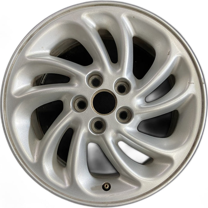 16" LINCOLN MARK SERIES 96 16x7 aluminum directial spokes 10 spoke silver R. Original OEM Wheel Rim