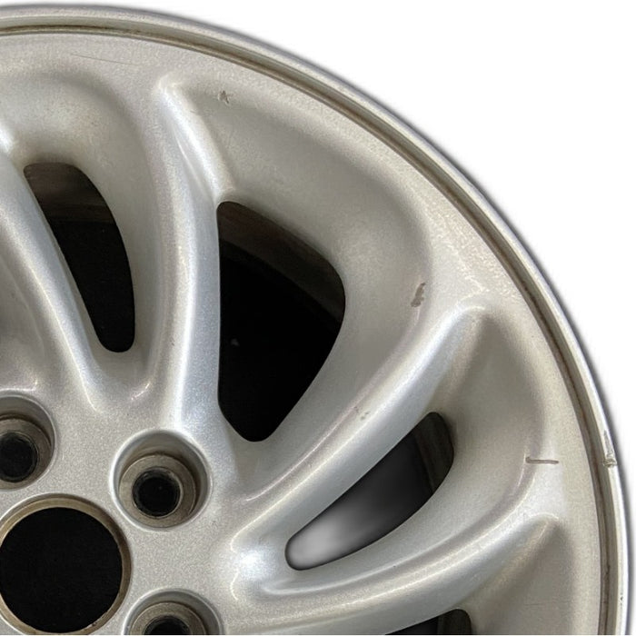 16" LINCOLN MARK SERIES 96 16x7 aluminum directial spokes 10 spoke silver R. Original OEM Wheel Rim