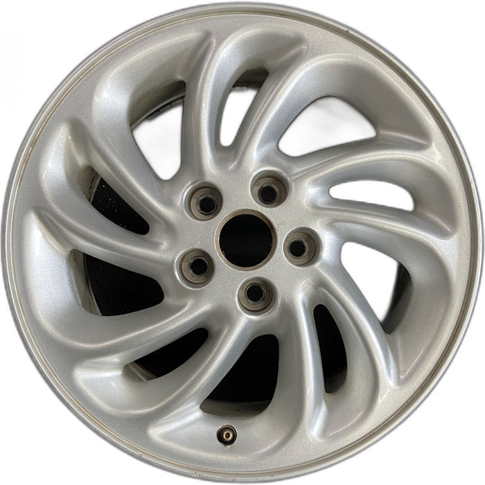 16" LINCOLN MARK SERIES 96 16x7 aluminum directial spokes 10 spoke silver L. Original OEM Wheel Rim