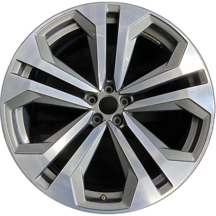 22" Q8 19-22 22x10 alloy 5 spoke double spoke gray Original OEM Wheel Rim