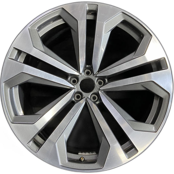 22" Q8 19-22 22x10 alloy 5 spoke double spoke gray Original OEM Wheel Rim