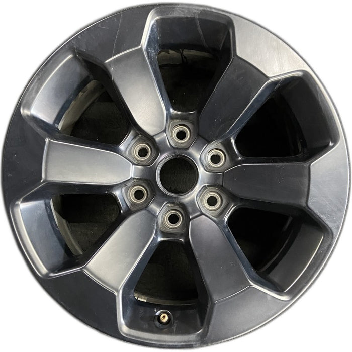 18" DODGE 1500 PICKUP 20-21 6 lug 18x8 aluminum 6 spoke opt WBS black Original OEM Wheel Rim