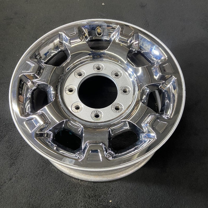 18" FORD F250SD PICKUP 12-13 18x8 SRW TPMS aluminum 7 spoke chrome clad Original OEM Wheel Rim