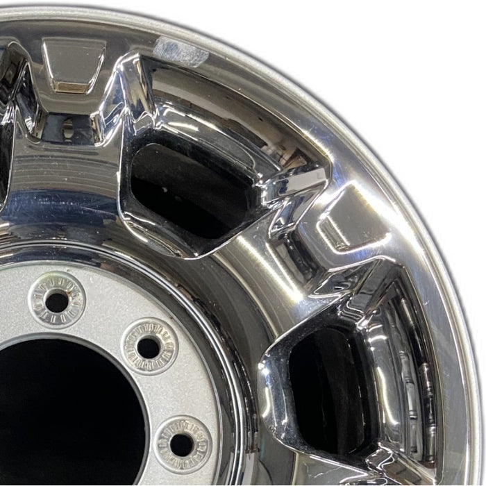 18" FORD F250SD PICKUP 12-13 18x8 SRW TPMS aluminum 7 spoke chrome clad Original OEM Wheel Rim