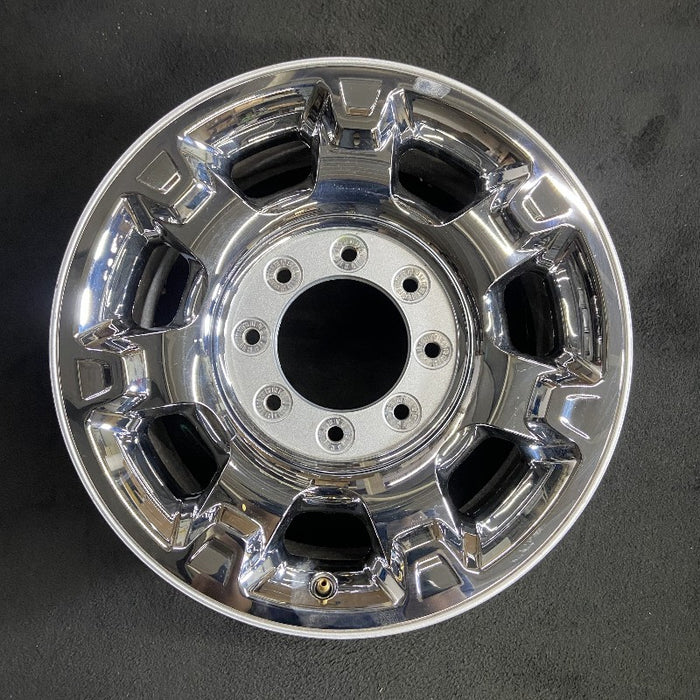 18" FORD F250SD PICKUP 12-13 18x8 SRW TPMS aluminum 7 spoke chrome clad Original OEM Wheel Rim