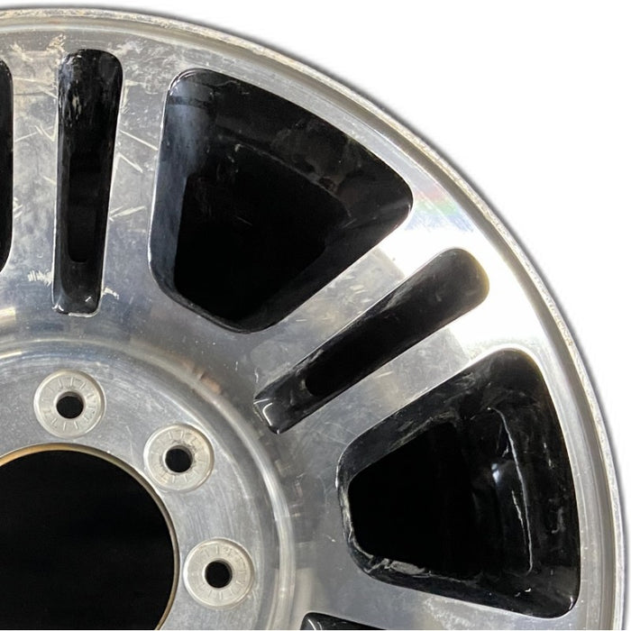 20" FORD F250SD PICKUP 13-16 20x8 aluminum TPMS 14 spoke 7 open splits black openings Original OEM Wheel Rim