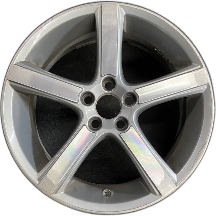 18" VOLVO 30 SERIES 07-08 18x7.5 alloy 5 flat spokes w/diamd cut light gray Original OEM Wheel Rim