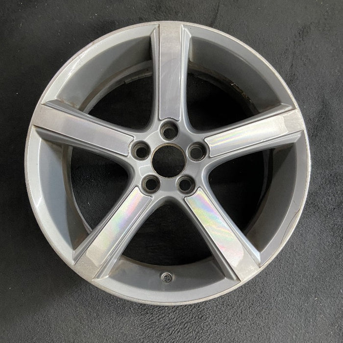 18" VOLVO 30 SERIES 07-08 18x7.5 alloy 5 flat spokes w/diamd cut light gray Original OEM Wheel Rim