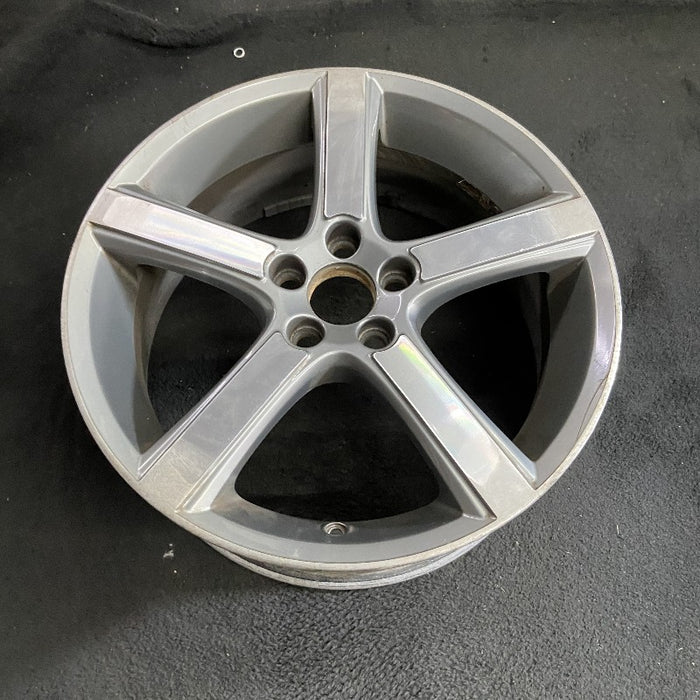 18" VOLVO 30 SERIES 07-08 18x7.5 alloy 5 flat spokes w/diamd cut light gray Original OEM Wheel Rim