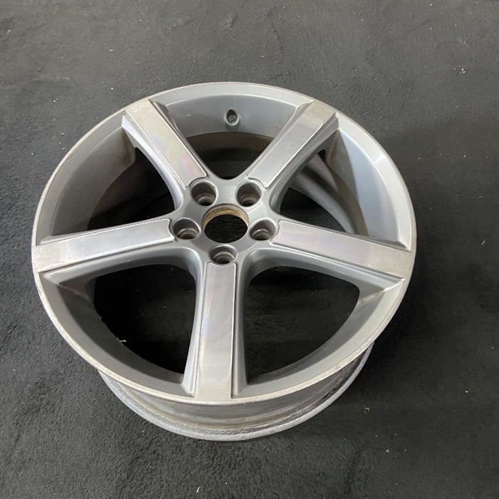 18" VOLVO 30 SERIES 07-08 18x7.5 alloy 5 flat spokes w/diamd cut light gray Original OEM Wheel Rim