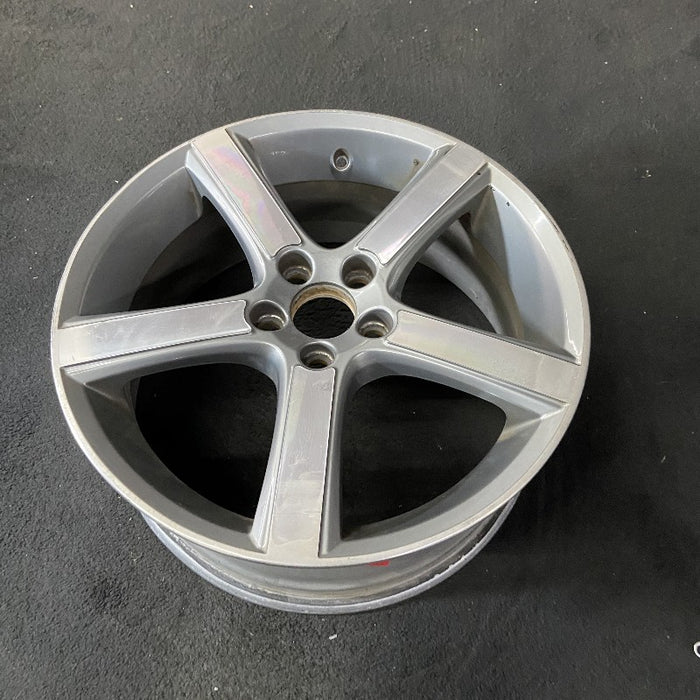 18" VOLVO 30 SERIES 07-08 18x7.5 alloy 5 flat spokes w/diamd cut light gray Original OEM Wheel Rim