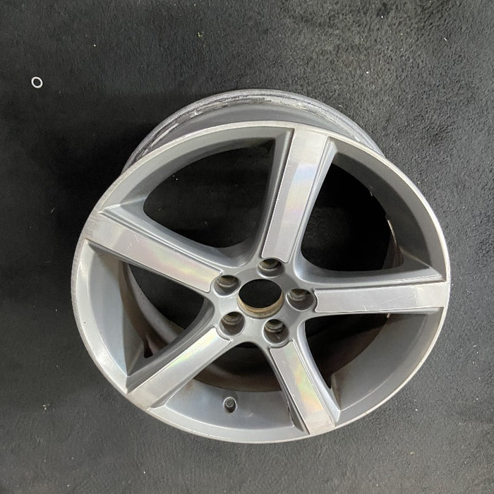 18" VOLVO 30 SERIES 07-08 18x7.5 alloy 5 flat spokes w/diamd cut light gray Original OEM Wheel Rim