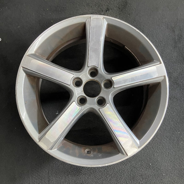 18" VOLVO 30 SERIES 07-08 18x7.5 alloy 5 flat spokes w/diamd cut light gray Original OEM Wheel Rim